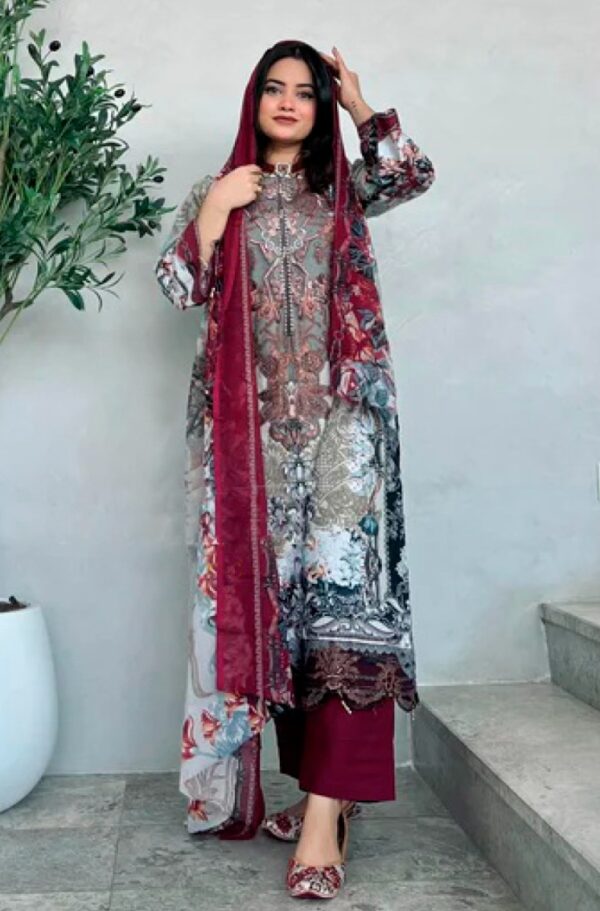Taj Cotton Dupatta Pakistani - Image 2